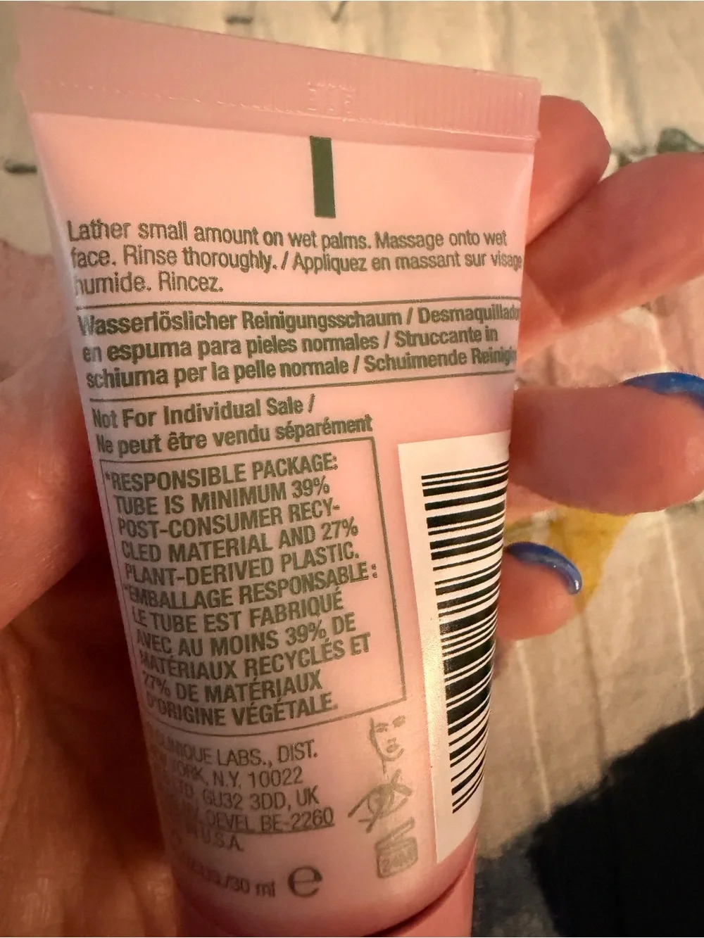 CLINIQUE All About Clean Rinse-Off Foaming Cleanser NEW Travel Size